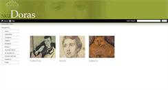 Desktop Screenshot of doras.nationalgallery.ie